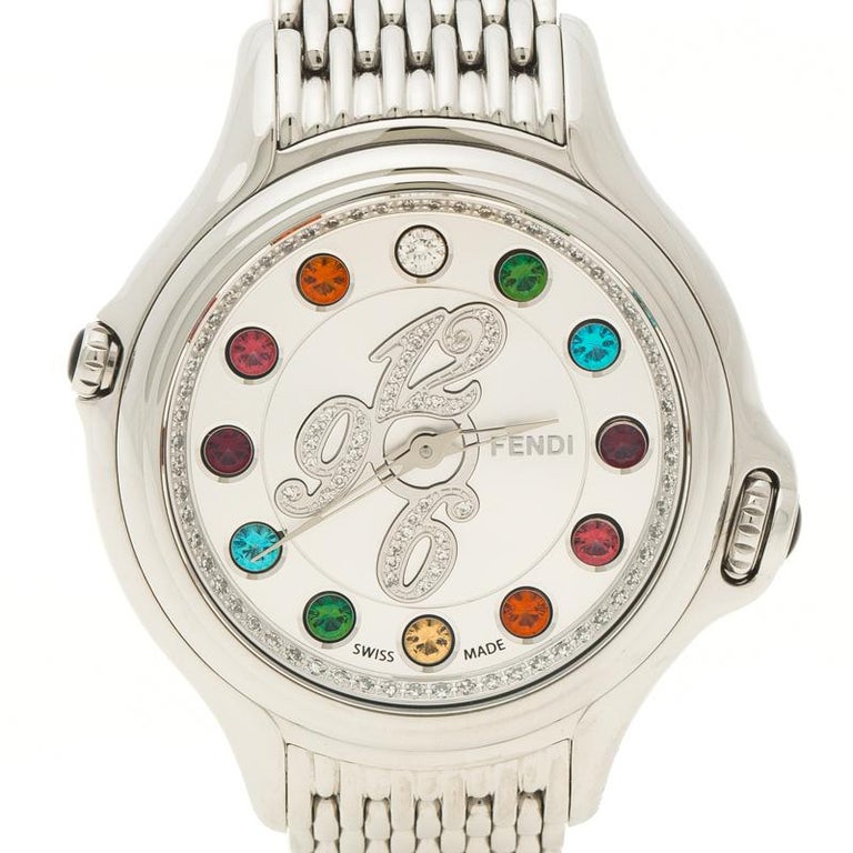 Fendi Silver Stainless Steel Crazy Carats Women display picture 3