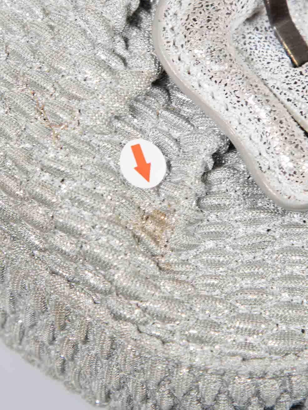 Fendi Silver Textured Mini B Bis Bag For Sale 3
