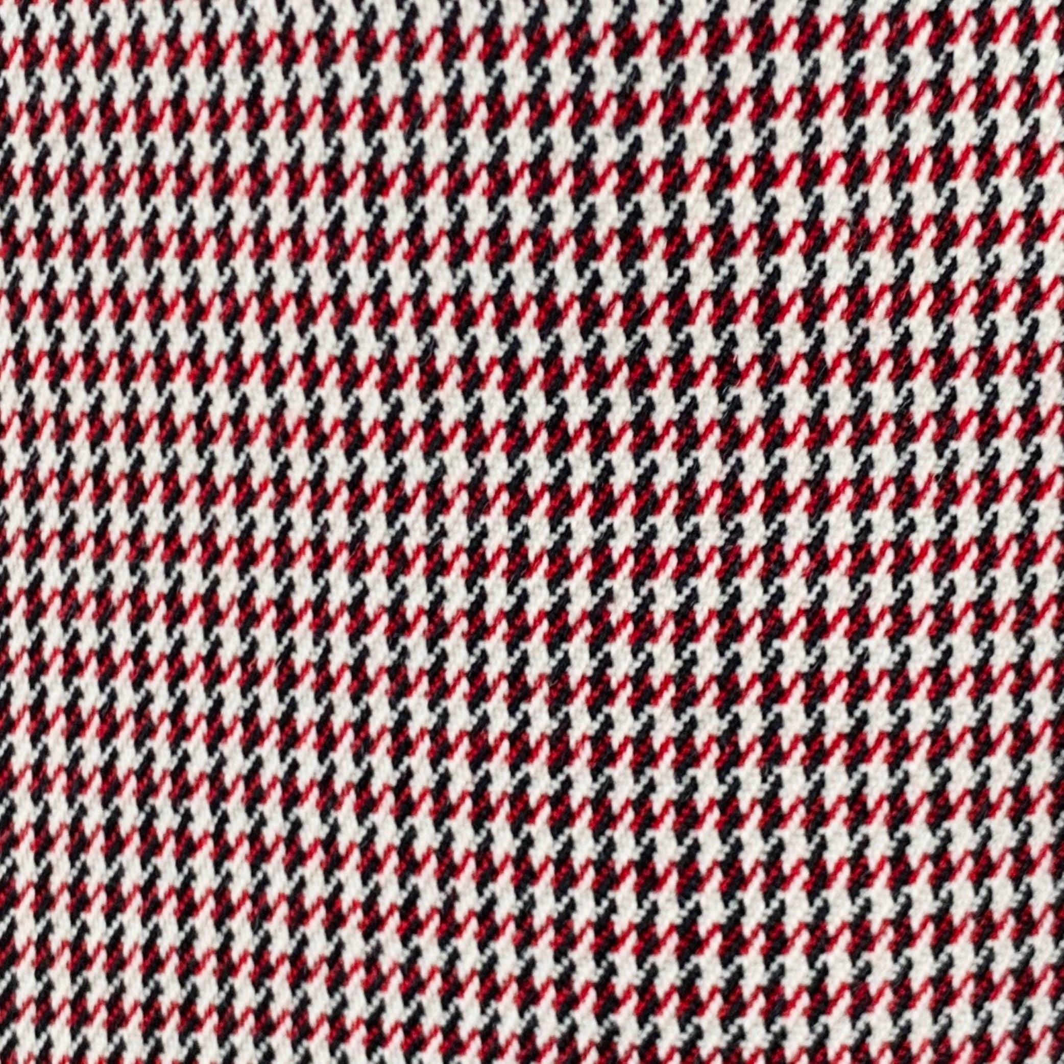 FENDI sport coat in a red and white wool blend fabric featuring a houndstooth pattern, notch lapel, single vented back, and double button closure. Made in Italy.Excellent Pre-Owned Condition. 

Marked:   IT 52 

Measurements: 
 
Shoulder: 17.5