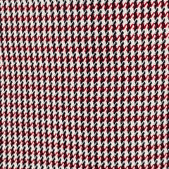 FENDI Size 42 Red White Houndstooth Wool Blend Sport Coat