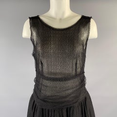 FENDI Size S Black ca0055499 A-Line Knee-Length Dress