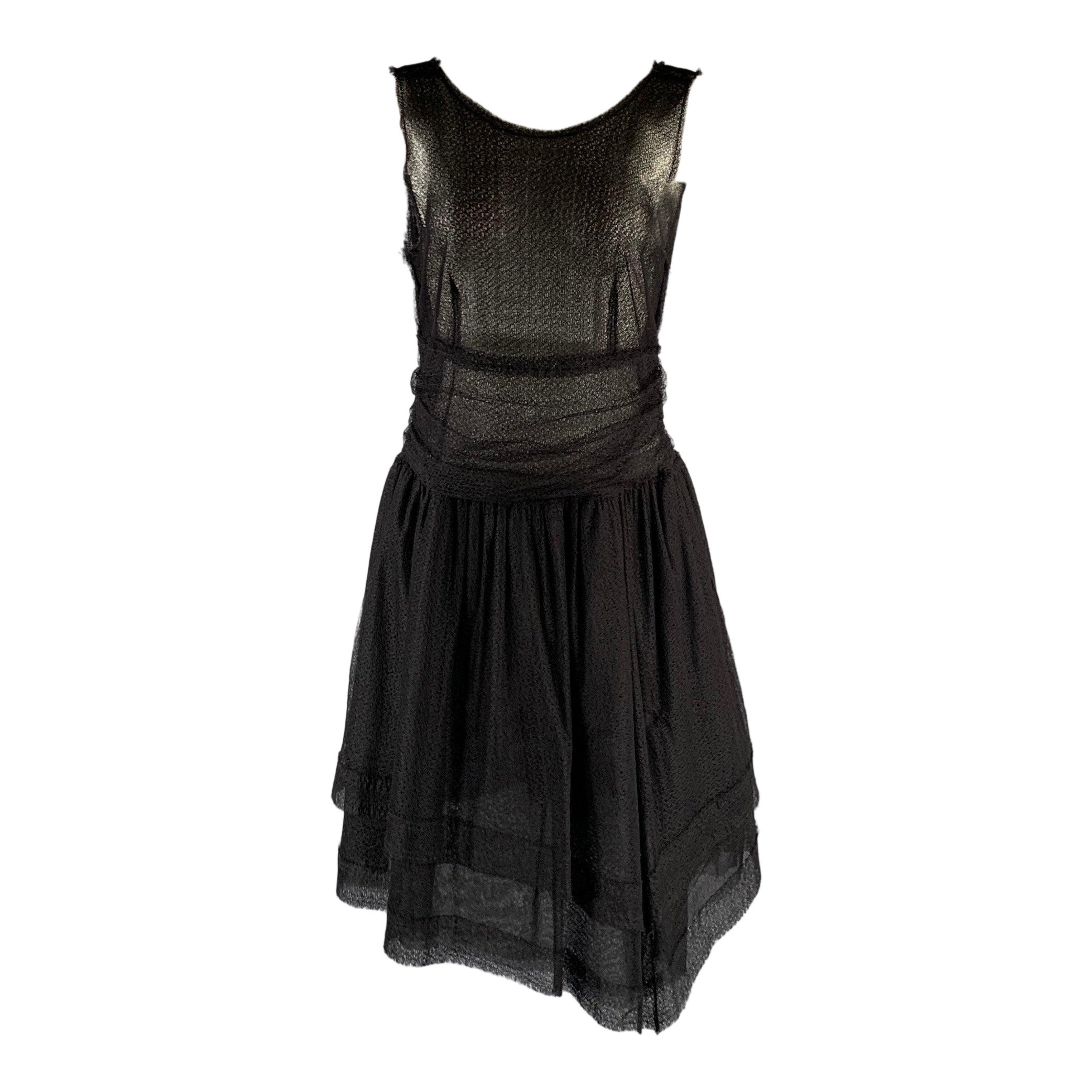 FENDI Taille S Noir ca0055499 Robe A-Line longueur genou