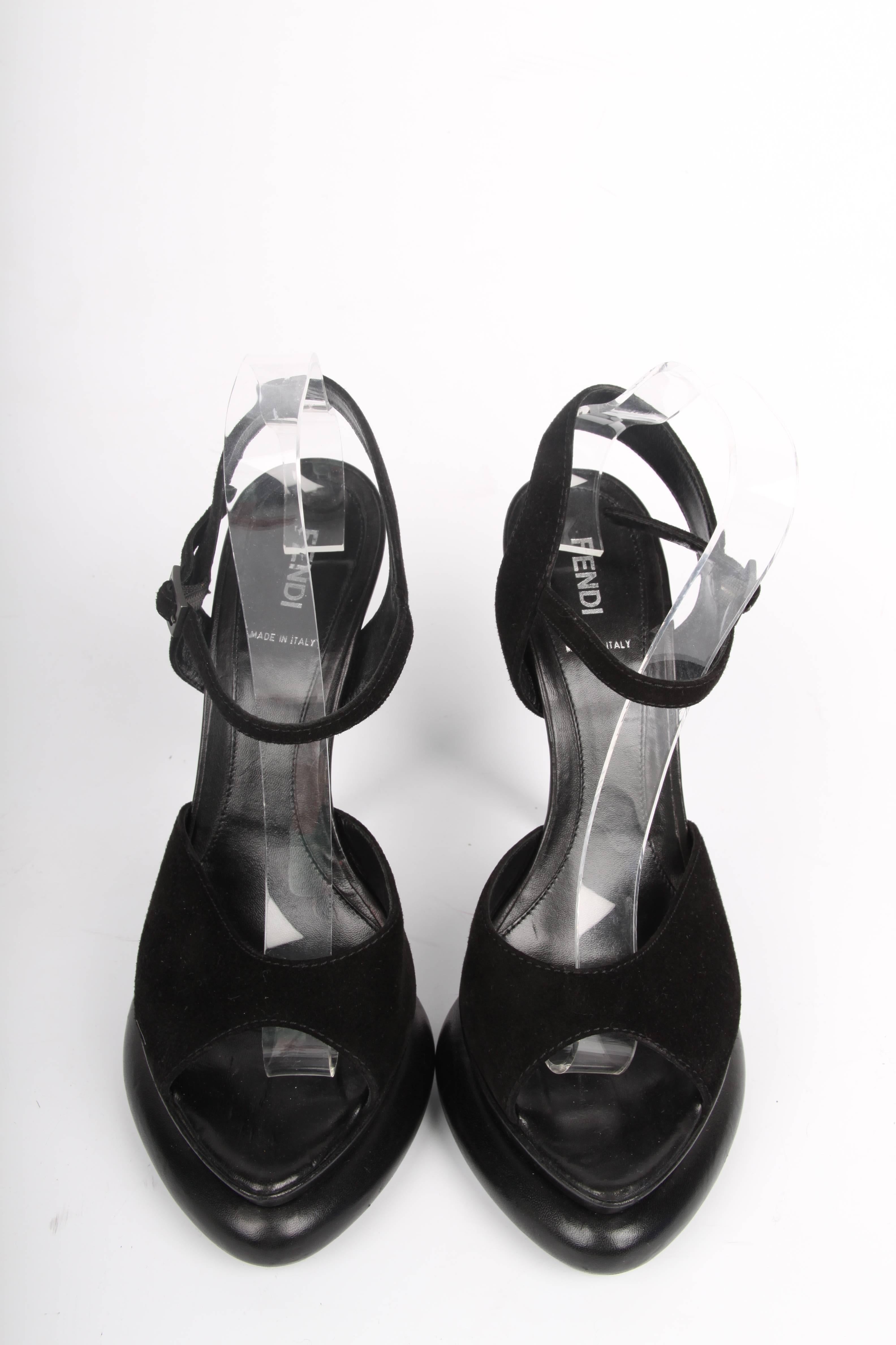 black fendi heels