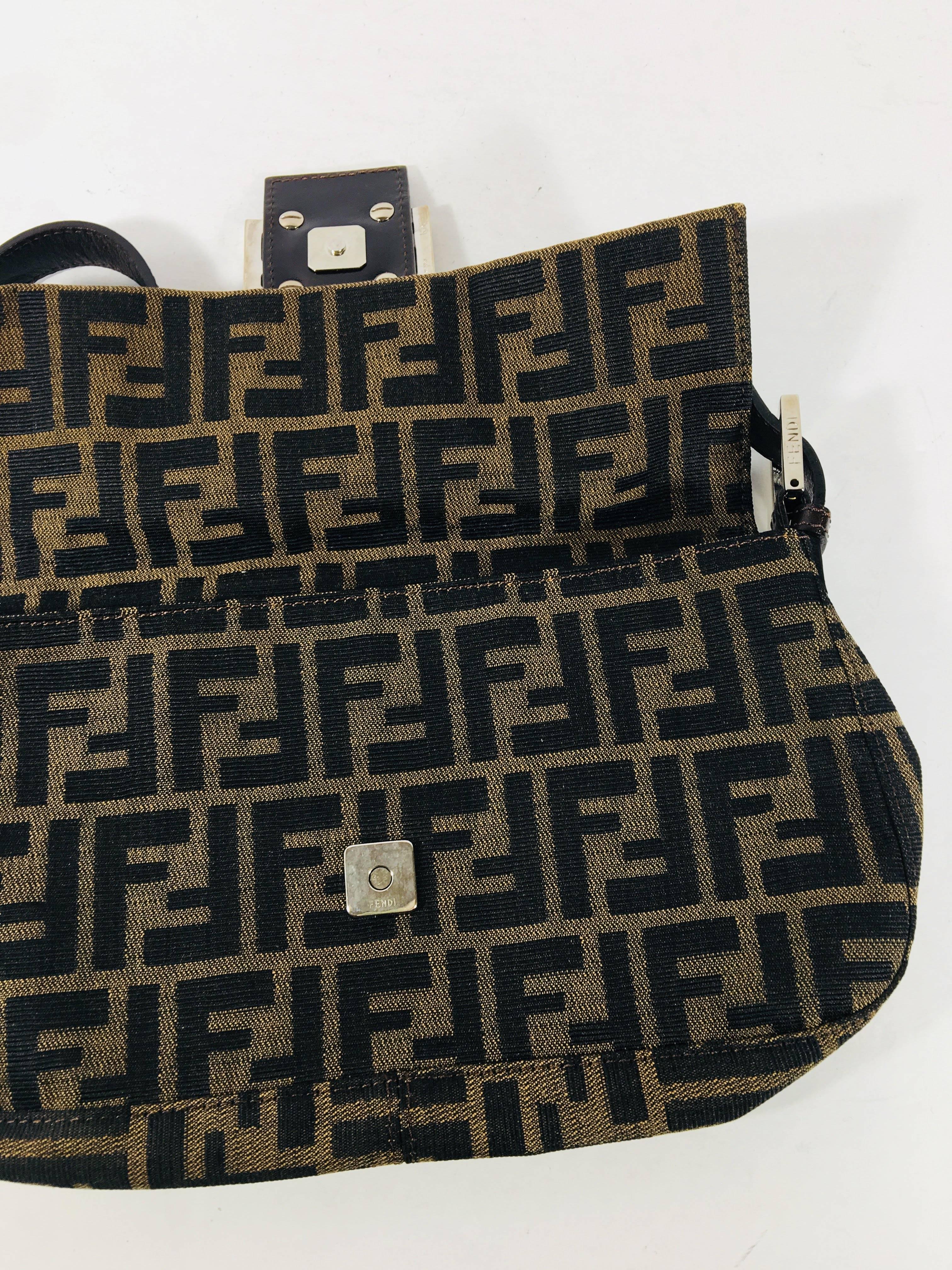 Black Fendi Small Zucca Print Bag