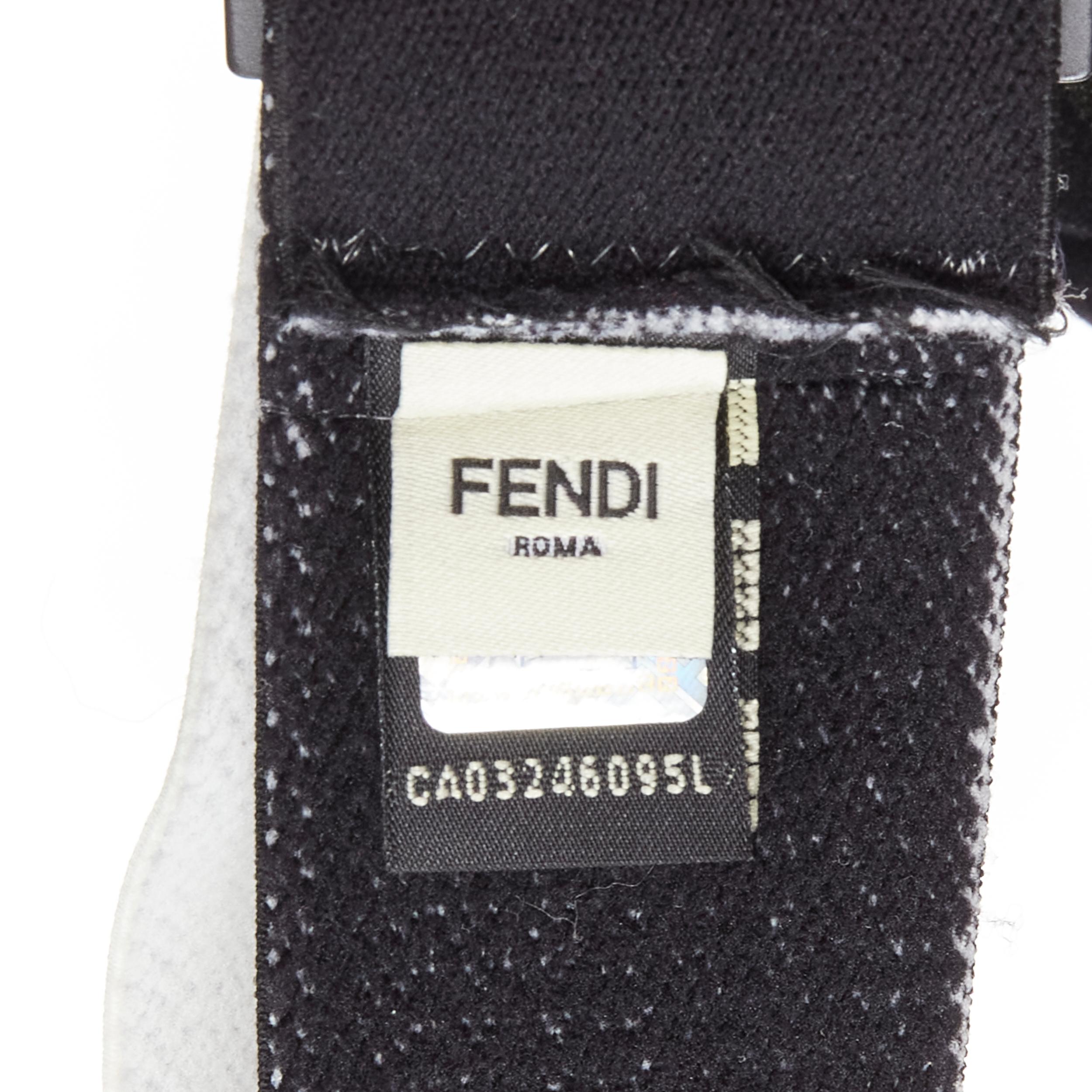 FENDI Split black white bicolor mirrored lens ski goggles Unisex 2