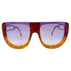 Fendi Spring 2011 Runway Lunettes de soleil oversize transparentes Brown 
Purple
