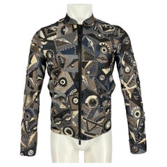 FENDI Frühjahr 2016 Größe 34 Lammfell Leder Schlangenhaut Nieten Monster Jacke mit Nieten