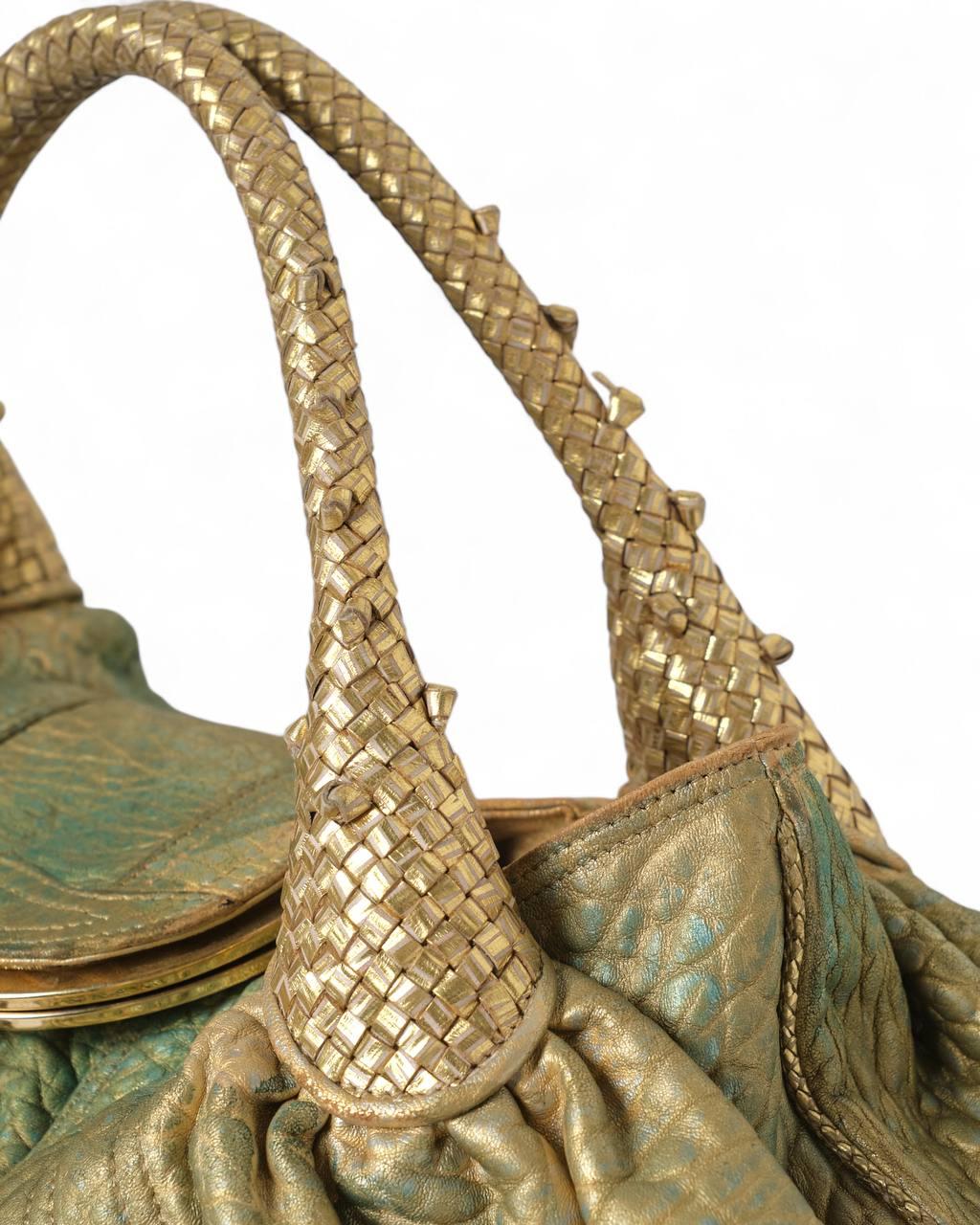 Fendi Spy Shopper MM Gold For Sale 6