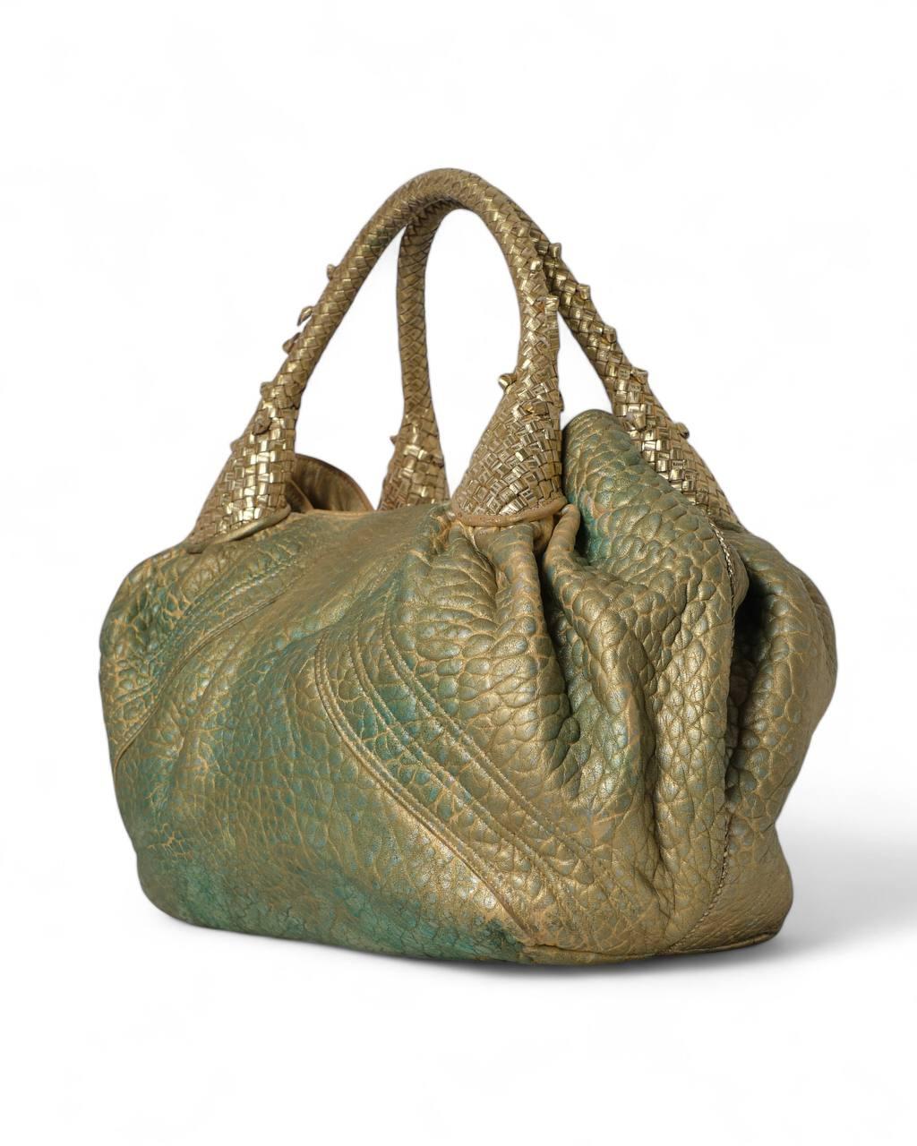 Fendi Spy Shopper MM Gold For Sale 9
