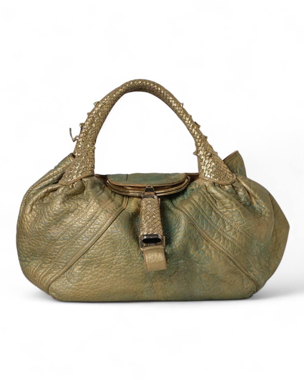 Fendi Spy Shopper MM Gold For Sale 11
