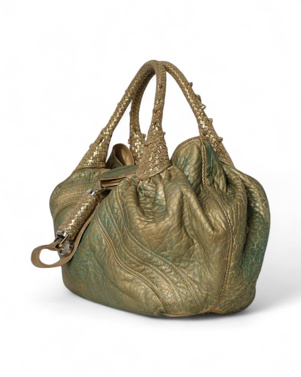 Fendi Spy Shopper MM Gold For Sale 12