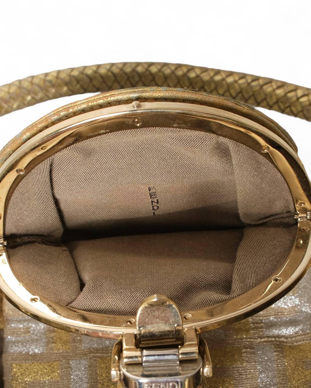 Women's Fendi Spy Shopper MM Gold For Sale