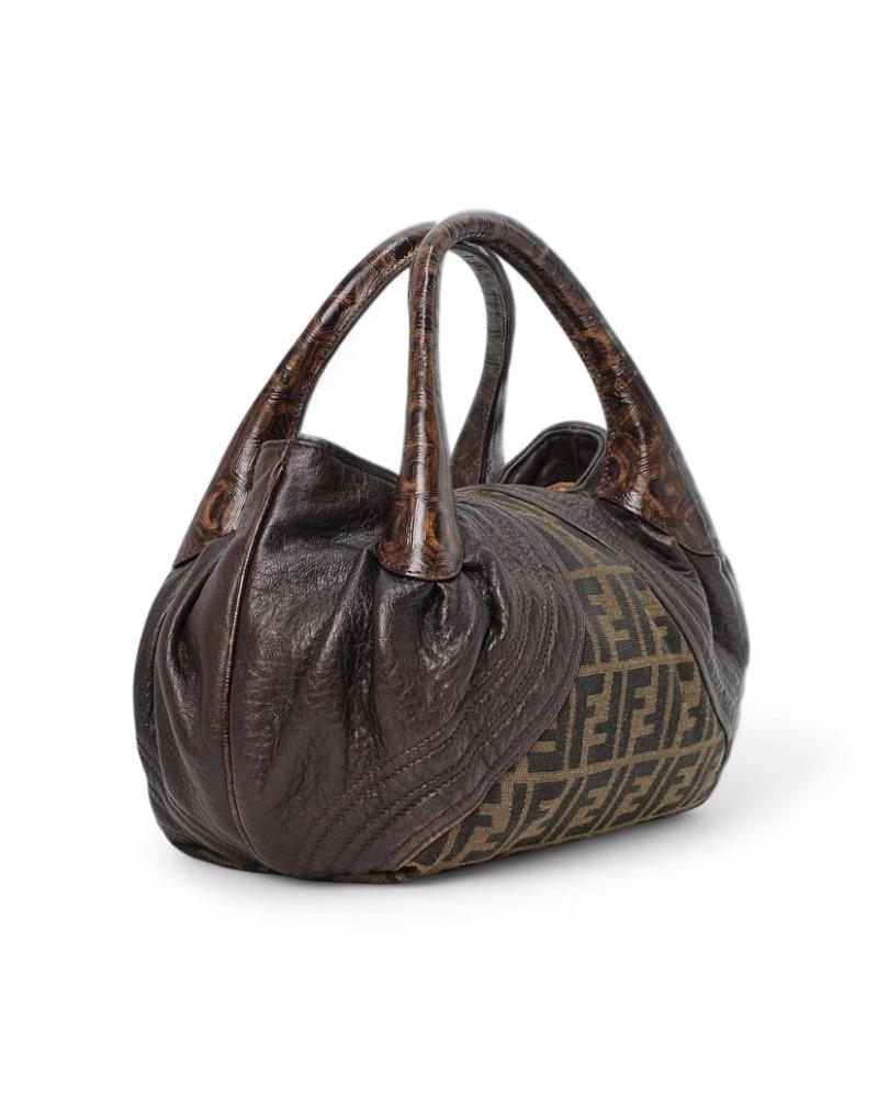 Women's Fendi Spy Small FF Logomania Brown For Sale