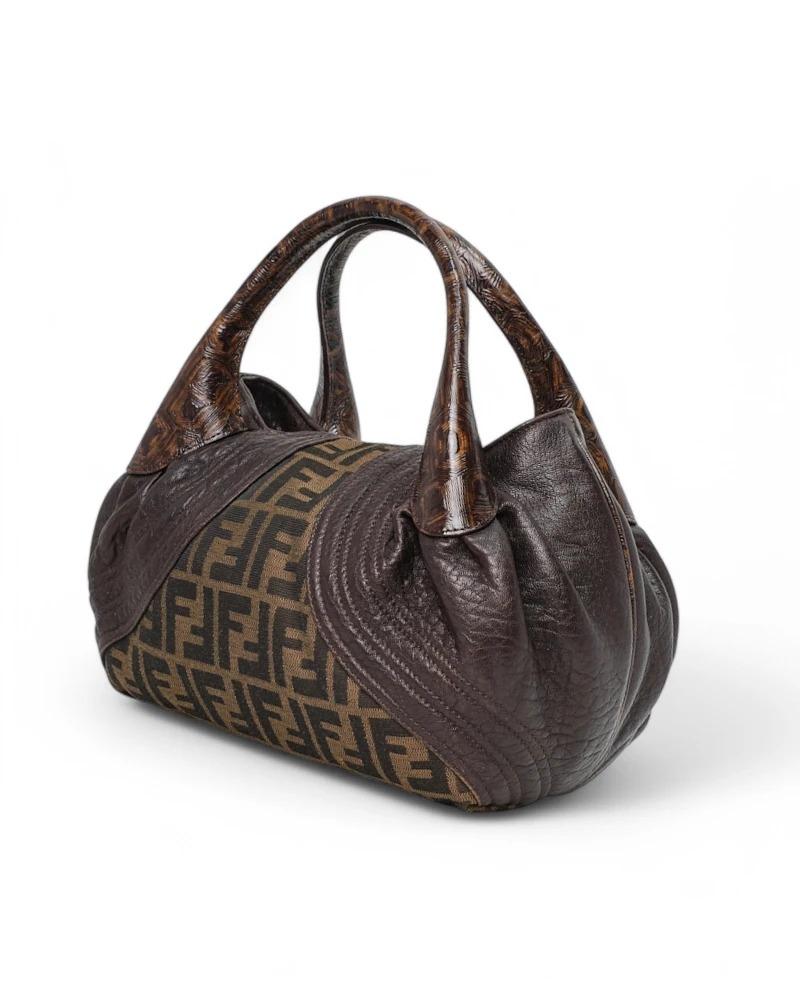 Fendi Spy Small FF Logomania Brown For Sale 1