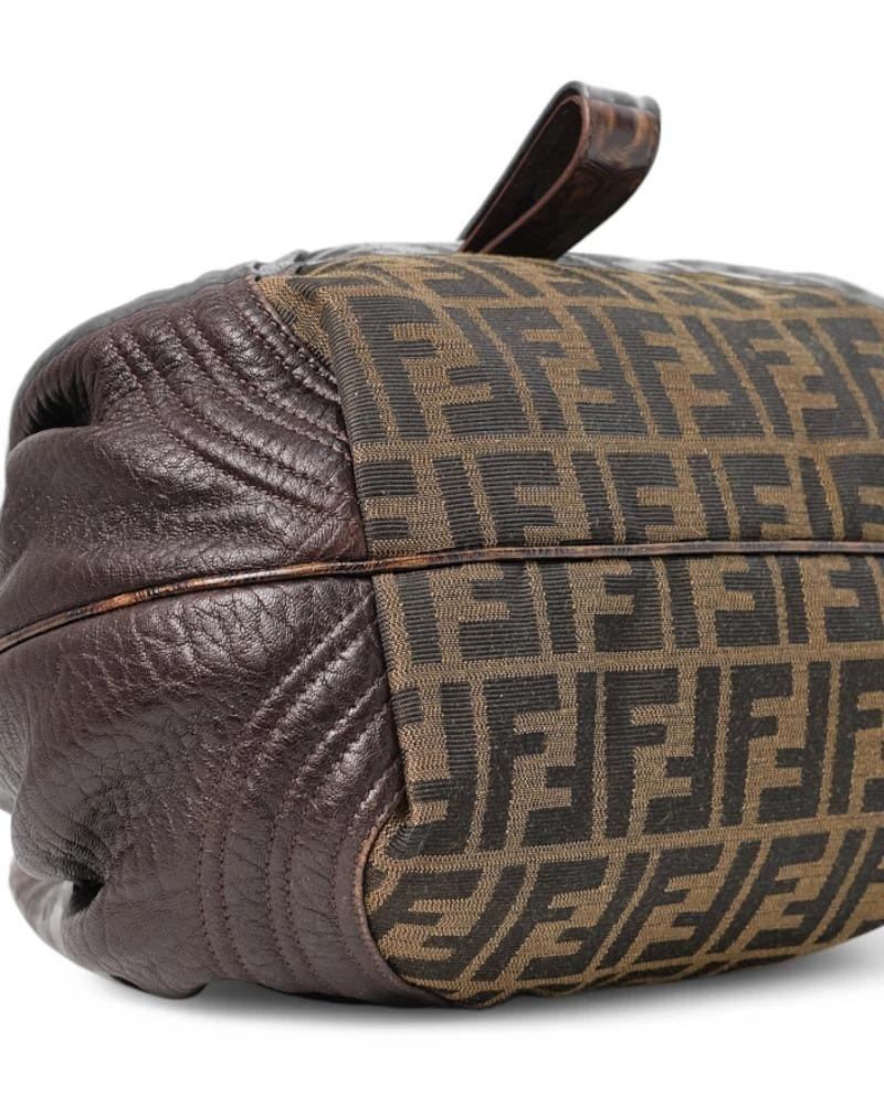 Fendi Spy Small FF Logomania Brown For Sale 2