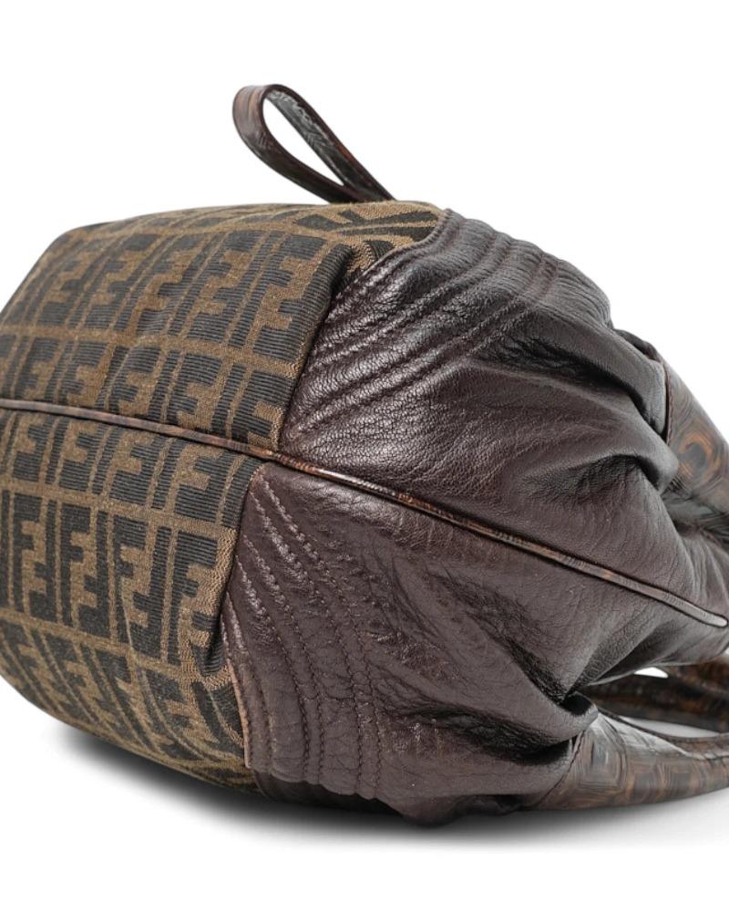 Fendi Spy Small FF Logomania Brown For Sale 3