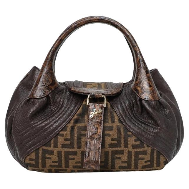 Fendi Spy Small FF Logomania Brown For Sale