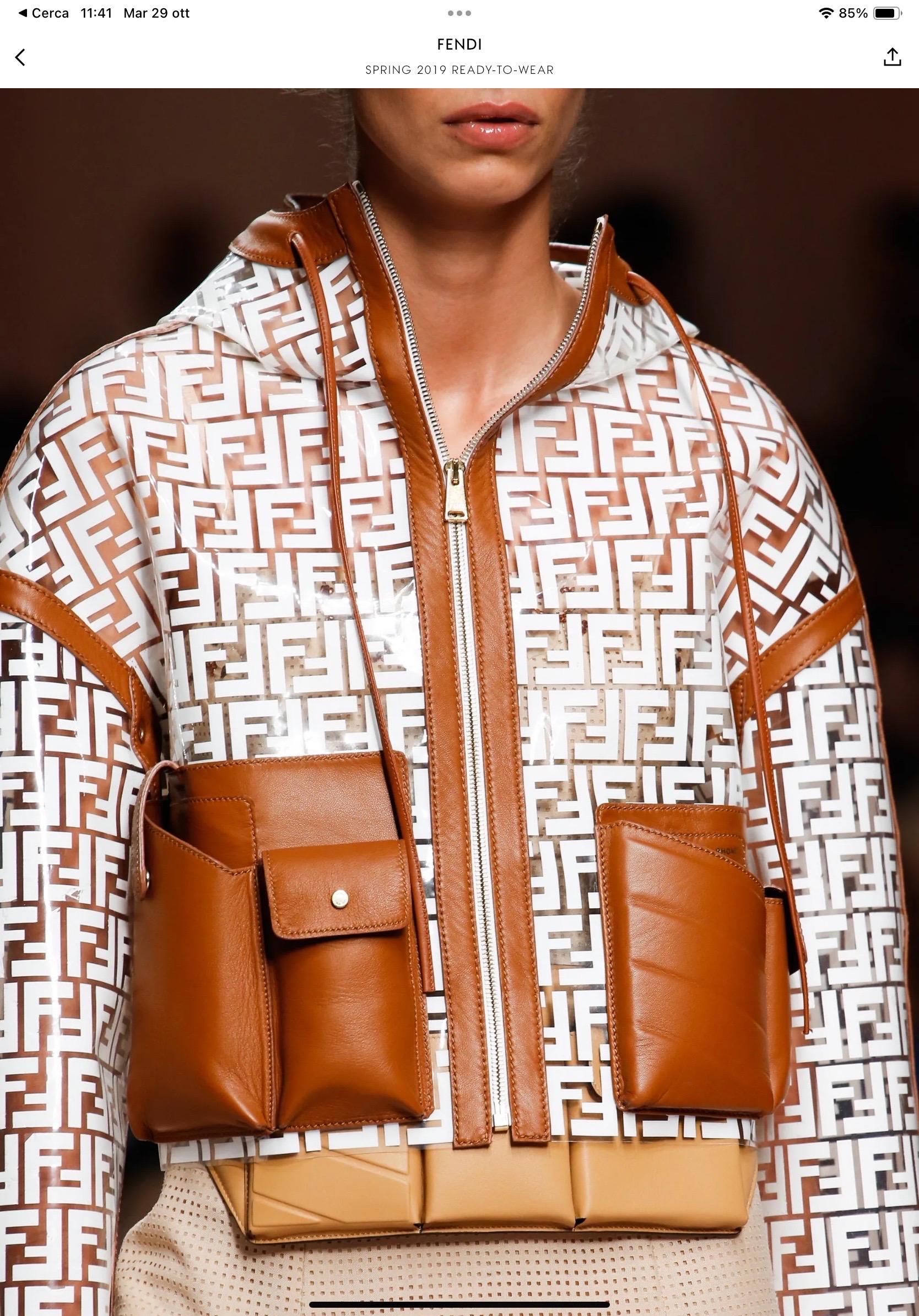 Fendi SS 2019 monogram Raincoat 6