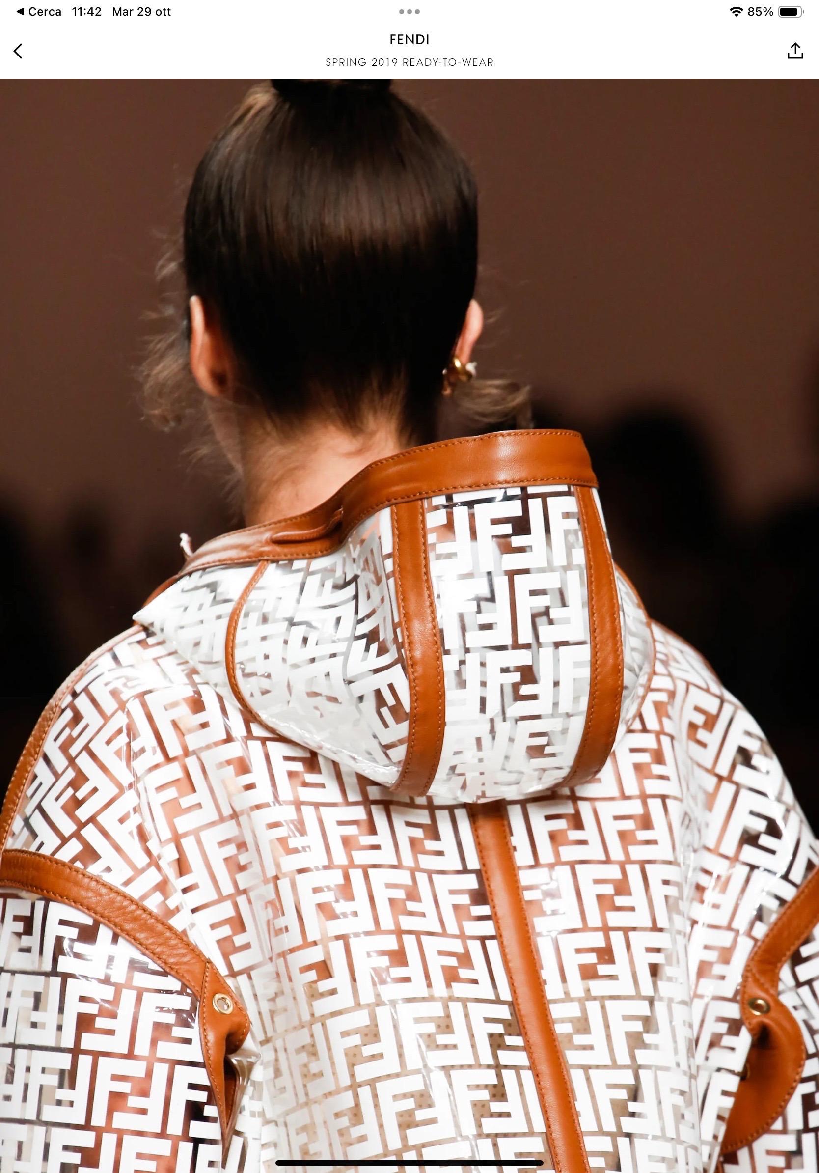 Fendi SS 2019 monogram Raincoat 8