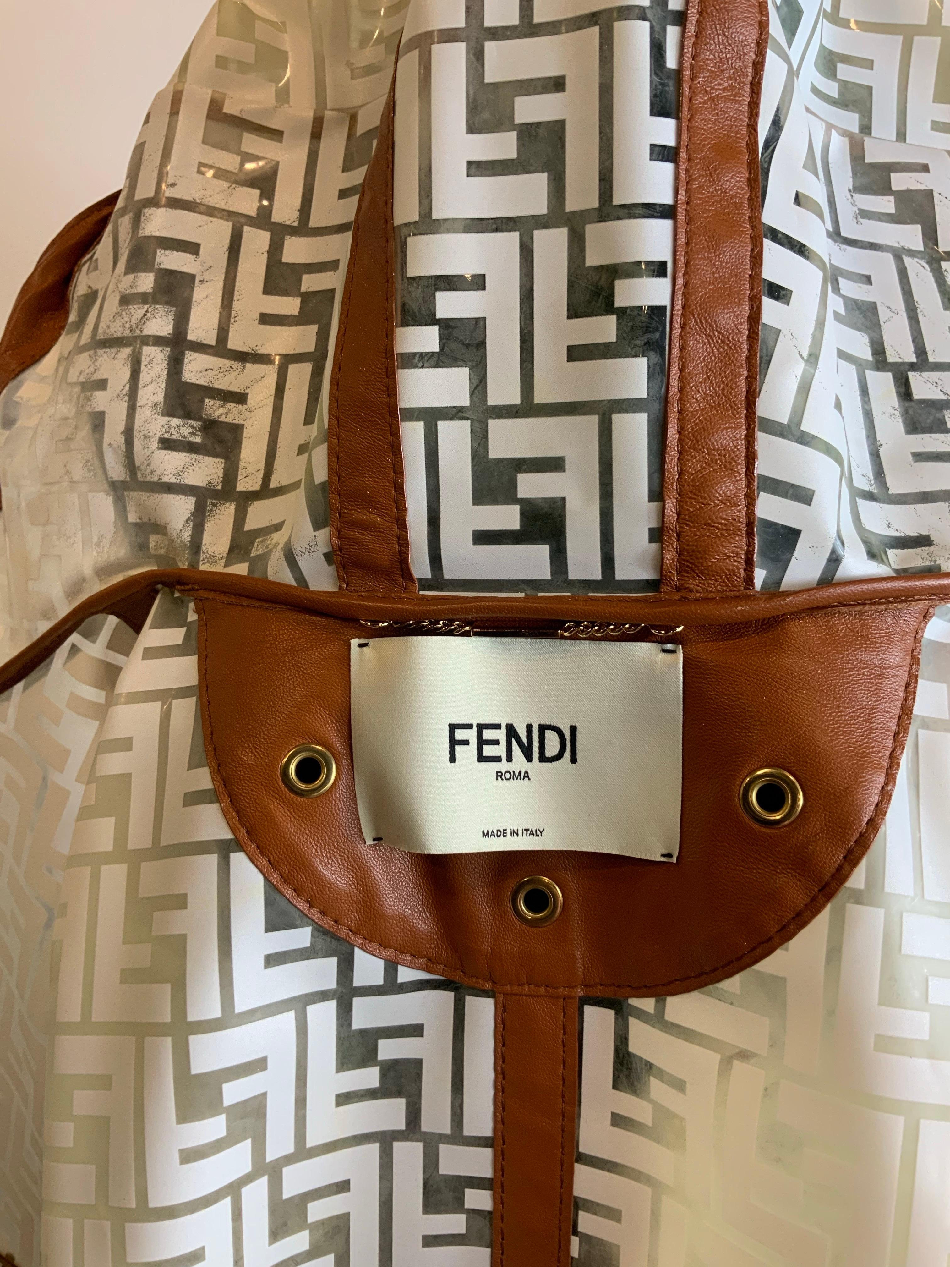 Fendi SS 2019 monogram Raincoat 4