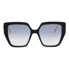 Fendi SS24 Black Butterfly Baguette Sunglasses