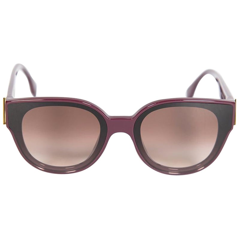 Fendi SS24 Purple Fendi First Round Sunglasses