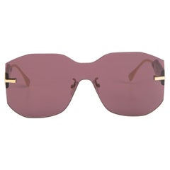 Fendi SS24 Purple Fendigraphy Shield Sunglasses