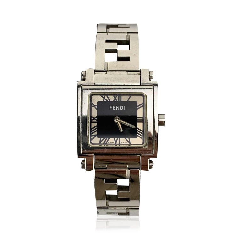 Fendi Stainless Steel 6000 L Logo Ladies Wrist Watch Black Dial For ...