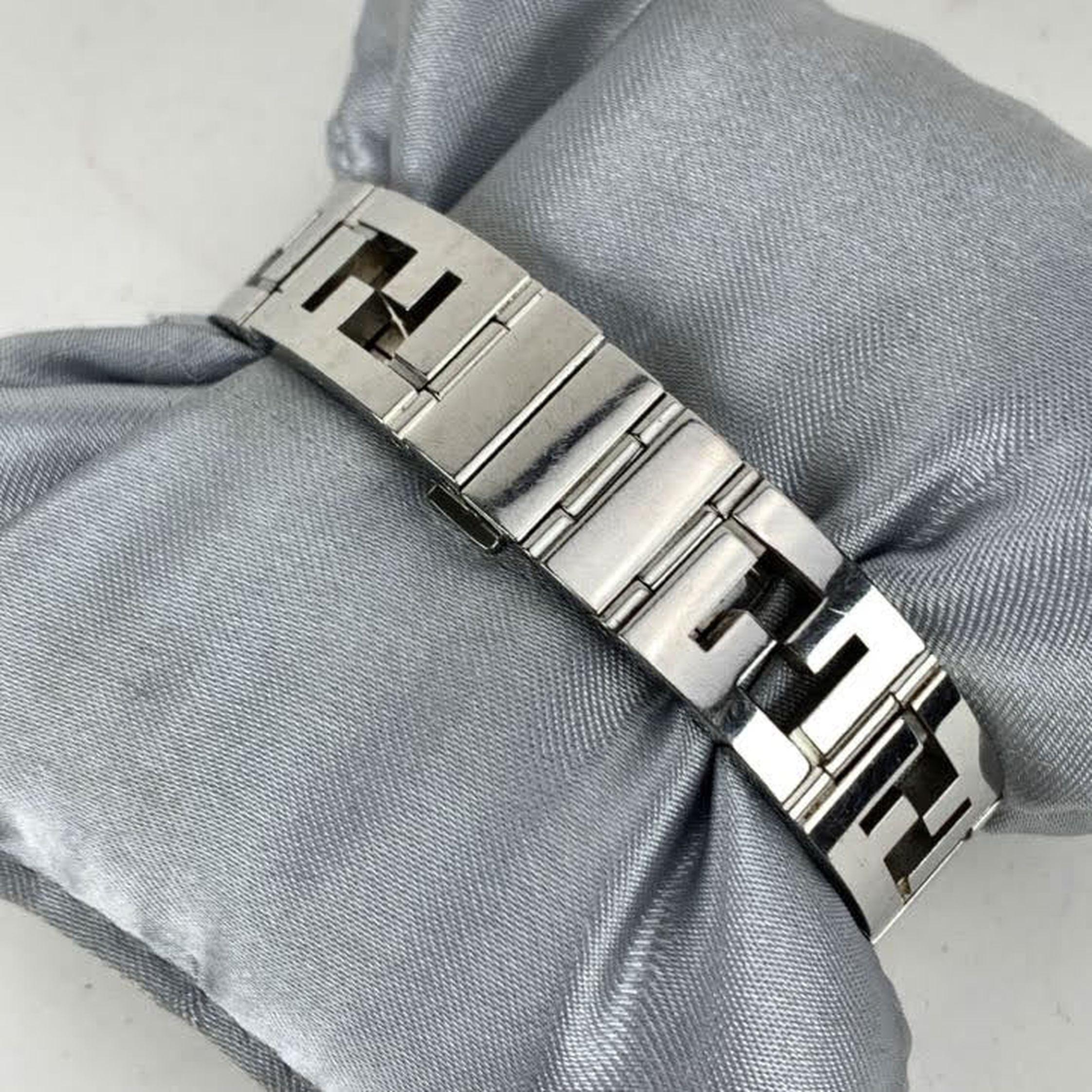 Fendi Stainless Steel 6000 L Logo Ladies Wrist Watch Black Dial 3