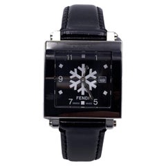 Fendi Stainless Steel 6200 G Snowflake Quartz Wrist Watch Black