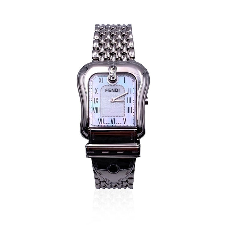 Fendi Stainless Steel B. Buckle 3800 G Watch Mother of Pearl  display picture 2