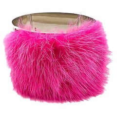 Fendi Statement Shocking Pink Manschette 2000er Jahre