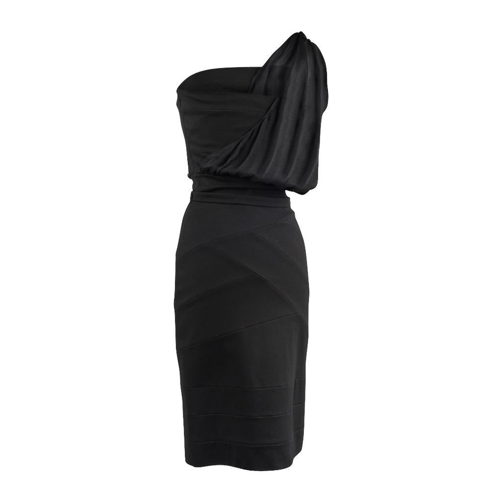 Women's Fendi Strapless One Shoulder Bandage Dress Mesh Overlay 38 / 4 New w/ Tag