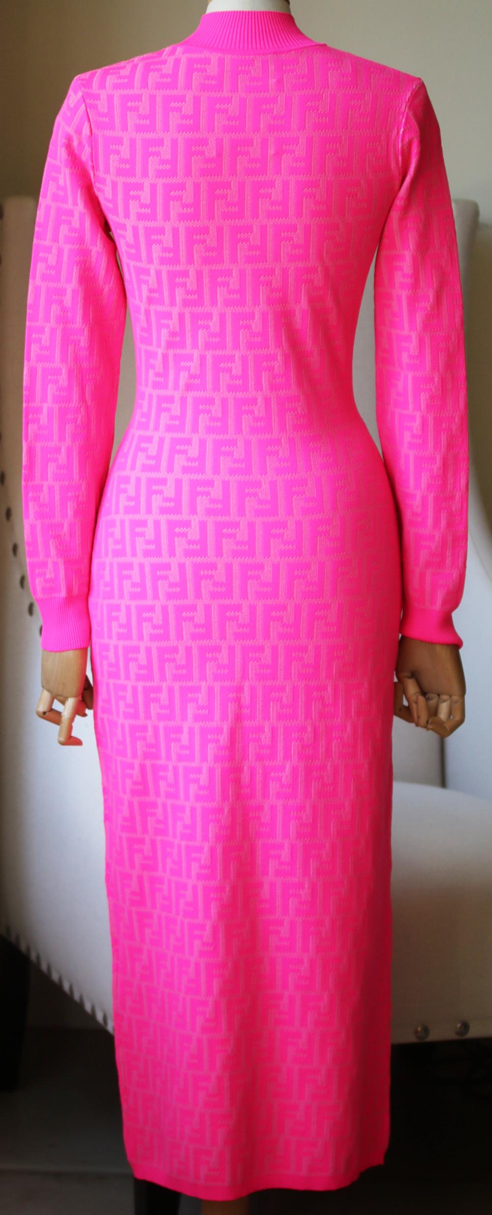 fendi pink dress
