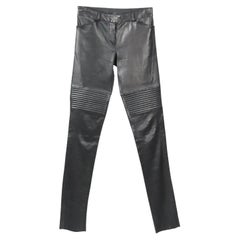 Fendi Stretch Leather Skinny Pants It 36 Uk 4