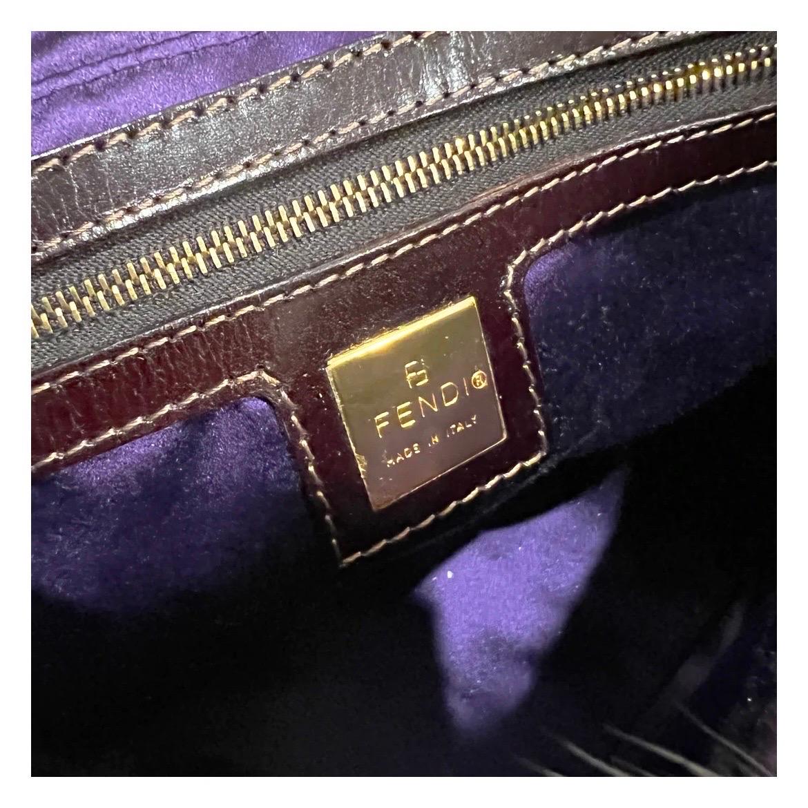 Fendi Striped Skunk Fur Handbag (Circa 2000) 1