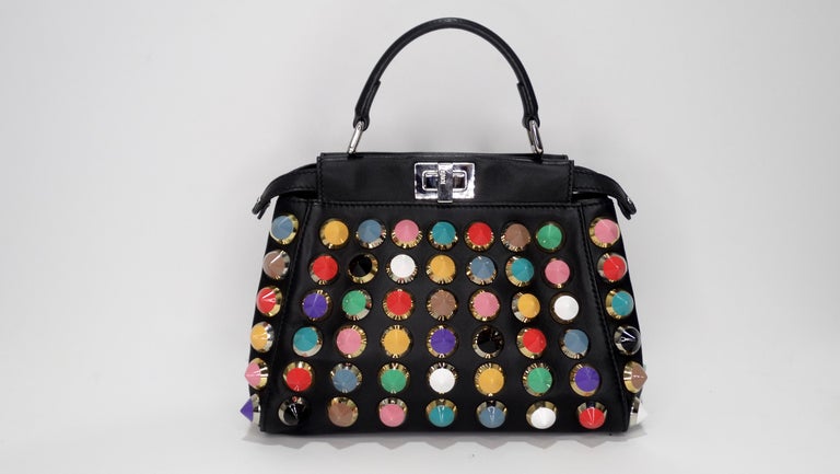 Fendi Studded Mini Peek-a-boo Bag