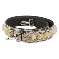 Fendi Bolso Piel Efecto Pitón Tachonado Correa
