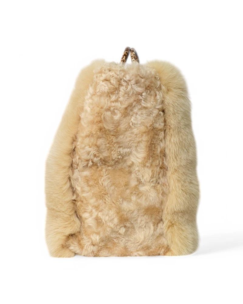 Fendi Sunshine Maxi Large Fur Beige For Sale 9
