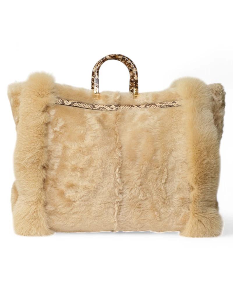Women's Fendi Sunshine Maxi Large Fur Beige For Sale