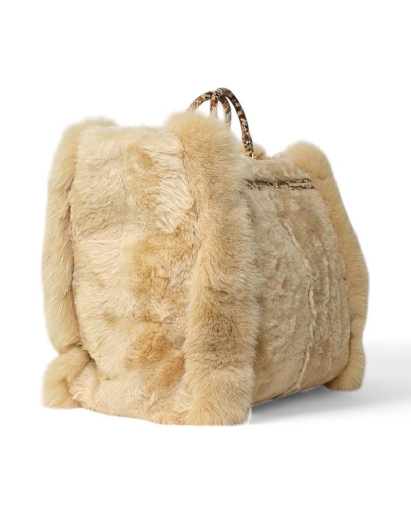 Fendi Sunshine Maxi Large Fur Beige For Sale 1
