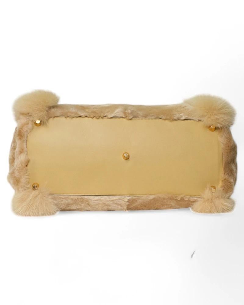Fendi Sunshine Maxi Large Fur Beige For Sale 3