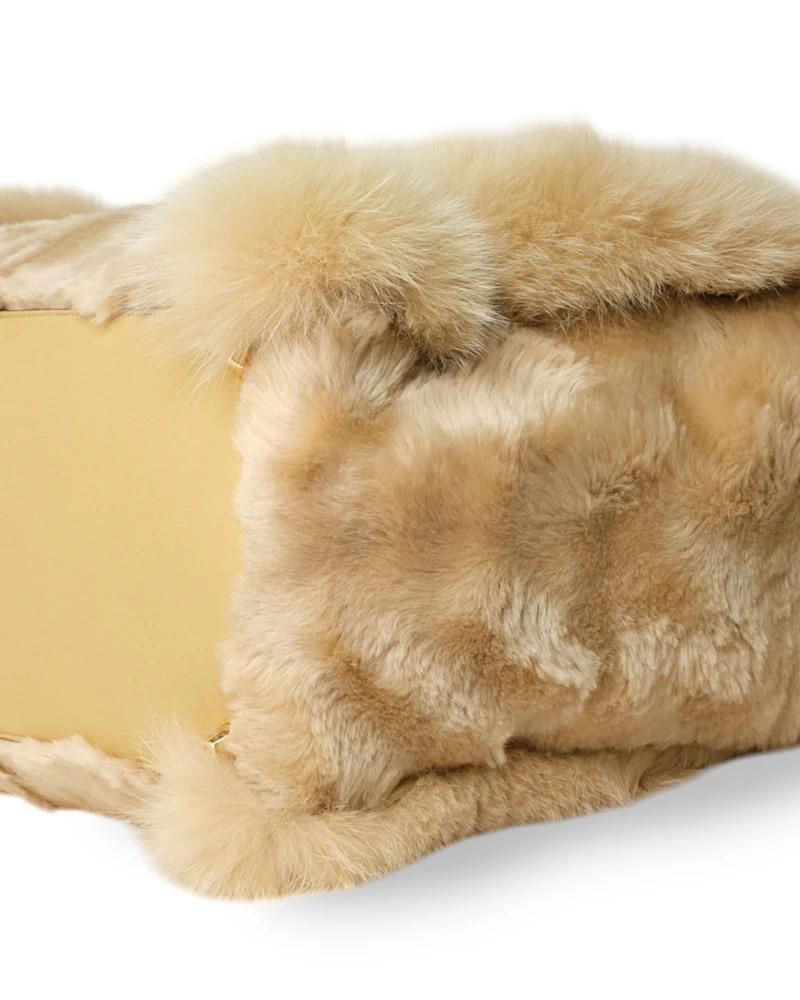 Fendi Sunshine Maxi Large Fur Beige For Sale 5