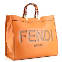 Fendi Sunshine Shopper Tote Leather Large