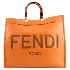 Fendi Sunshine Shopper Tote Leather Large