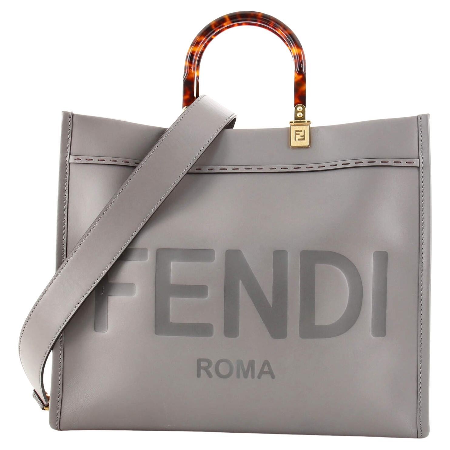 Fendi Sunshine Shopper Tote Leather Medium