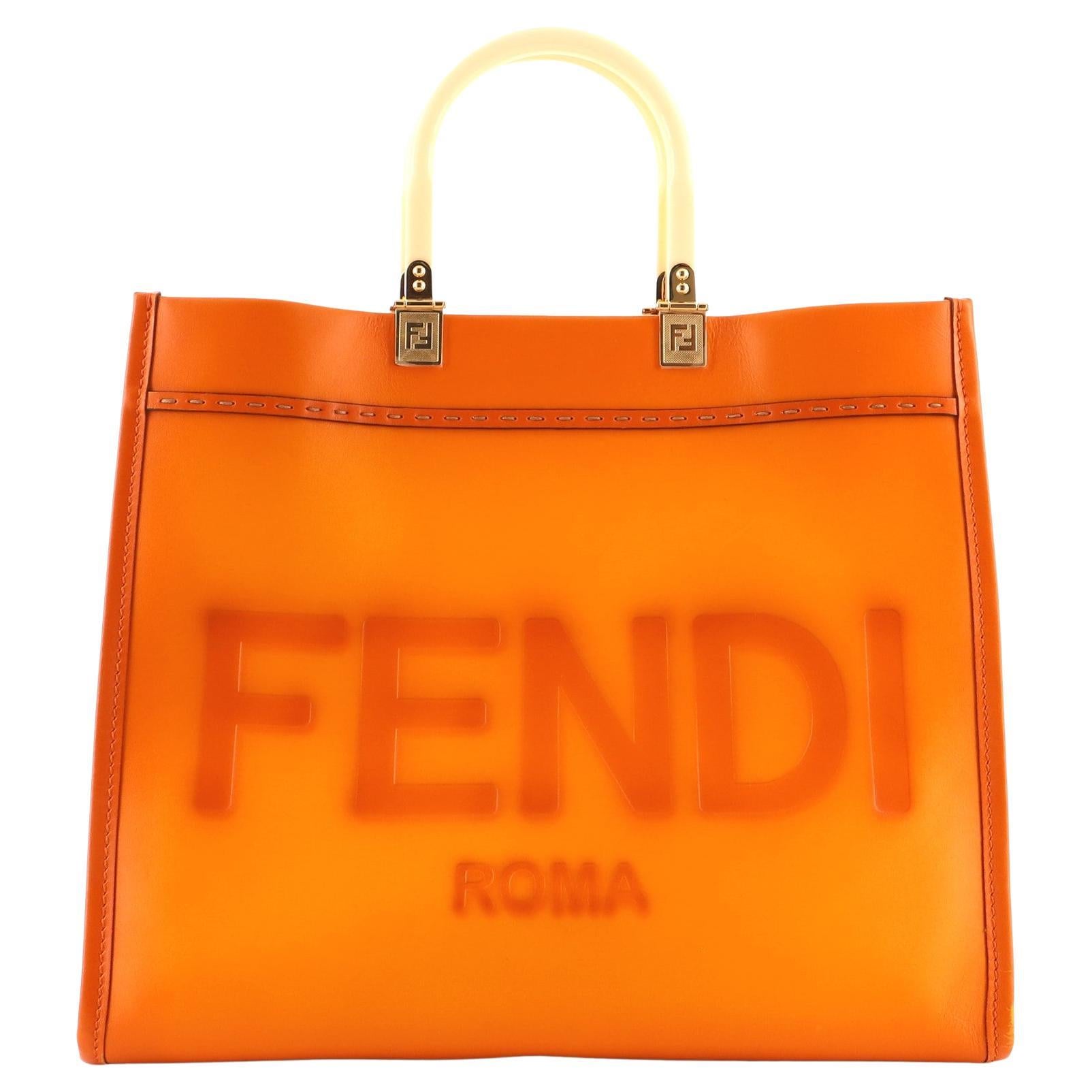 Fendi Sunshine Shopper Tote Leather Medium