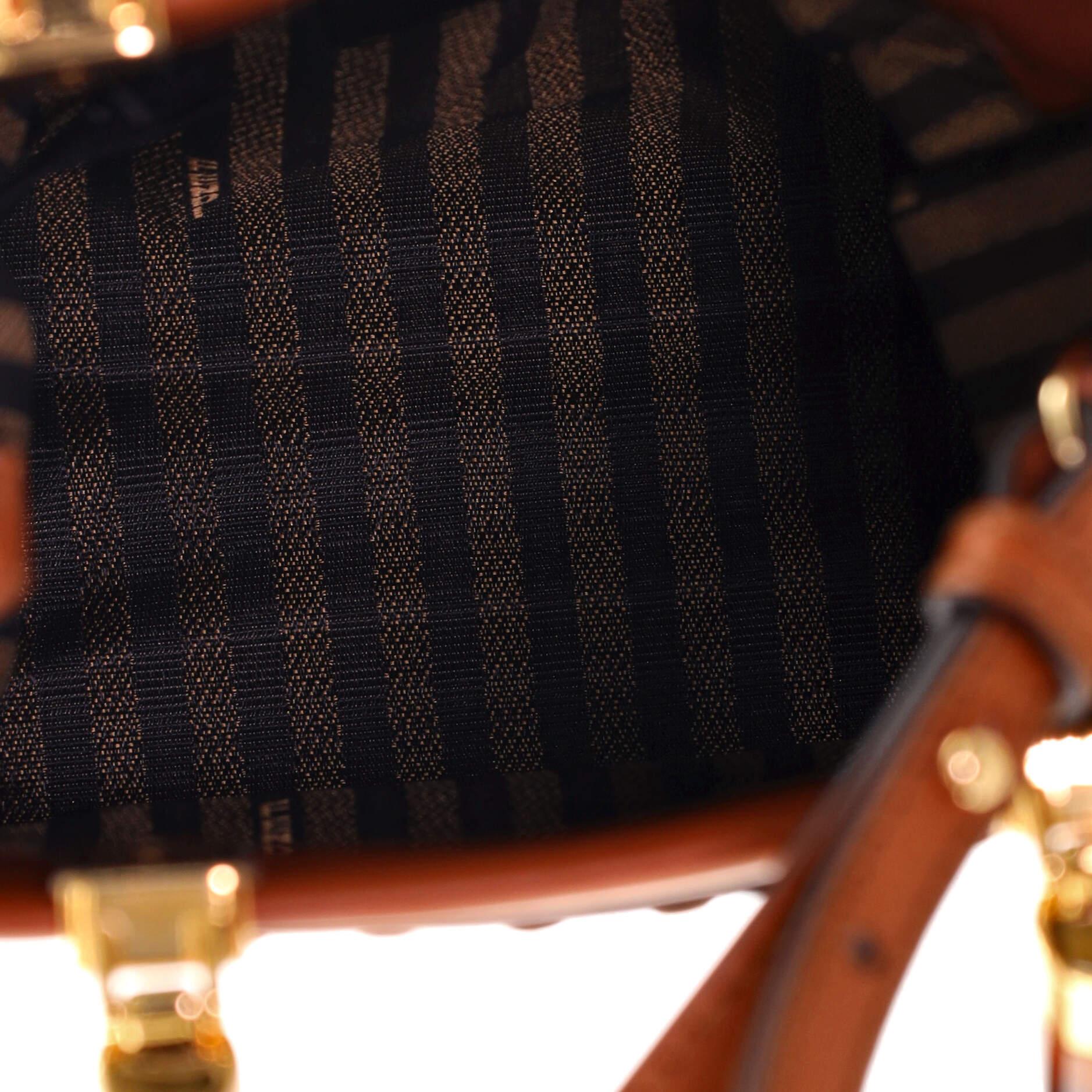 Fendi Sunshine Shopper Tote Leather Mini In Good Condition In NY, NY