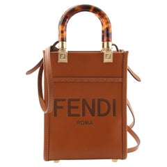 Fendi Sunshine Shopper Tote Leather Mini