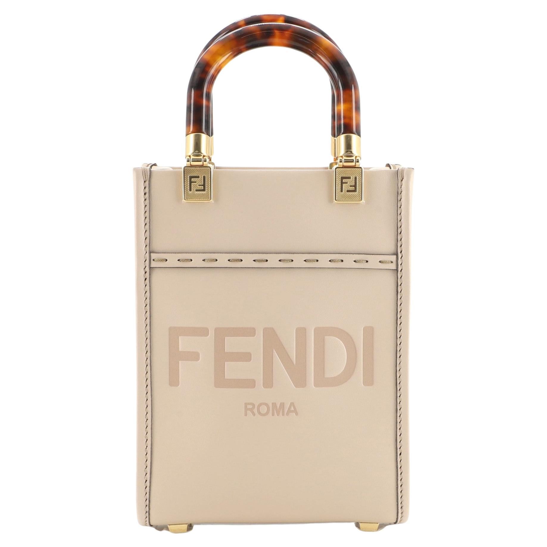 FENDI SELLERIA White Leather and STINGRAY LARGE TOTE Limited Edition ...